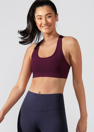 Lorna Jane Comfort Sports Bra - Pinot
