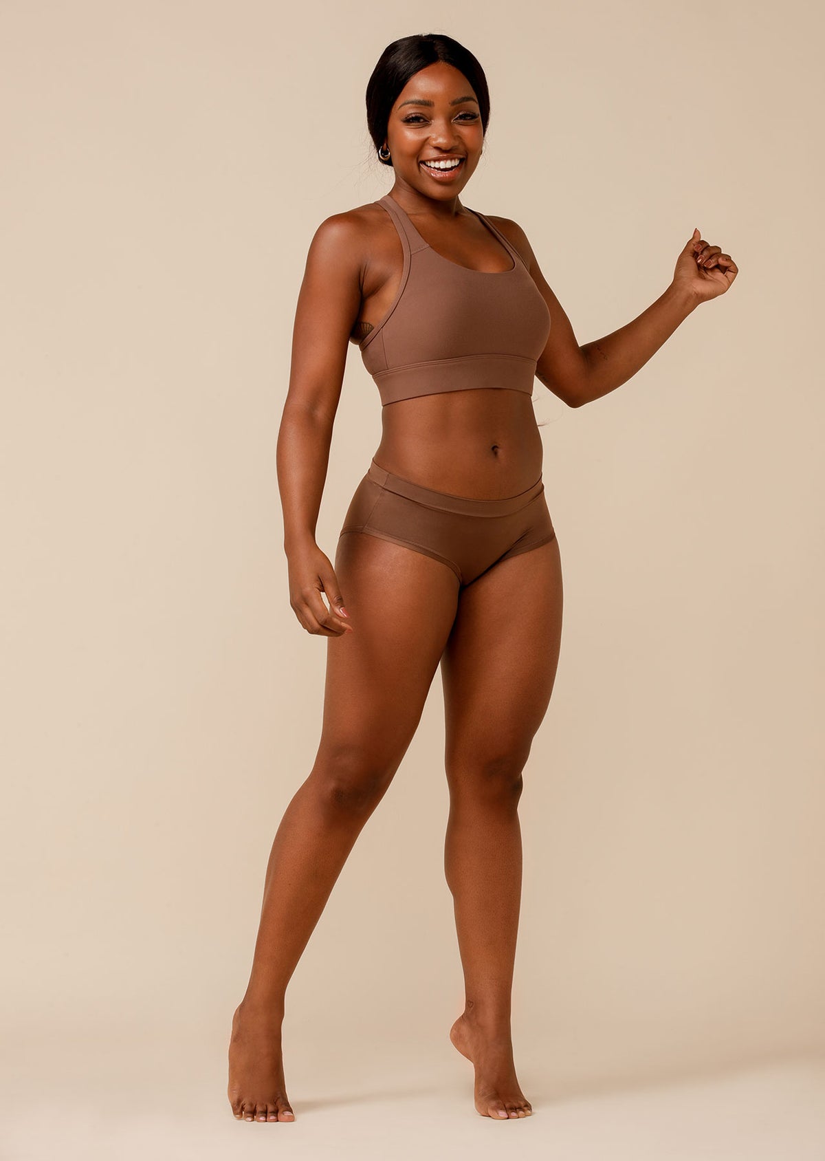 Lorna Jane Feel Naked Brief - Chocolate
