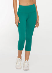Lorna Jane Lotus 7/8 Leggings - Dark Jade