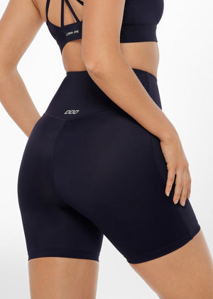 Lorna Jane Lotus No Chafe Cool Touch Bike Shorts - French Navy