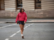 Woman wearing Lorna Jane activewear on the street