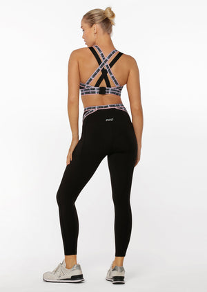 Lorna Jane Metaverse Recycled No Chafe Pocket Ankle Biter Leggings - Black