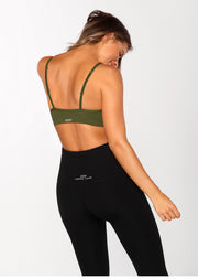 Lorna Jane Pammy Sports Bra - Army Green