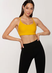 Lorna Jane Pammy Sports Bra - Light Turmeric