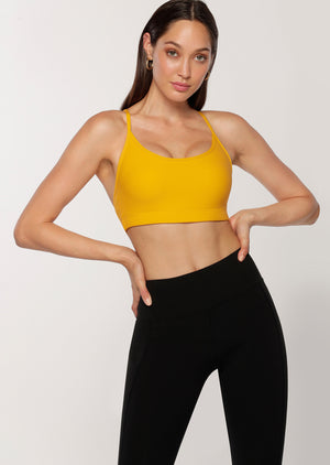 Lorna Jane Pammy Sports Bra - Light Turmeric