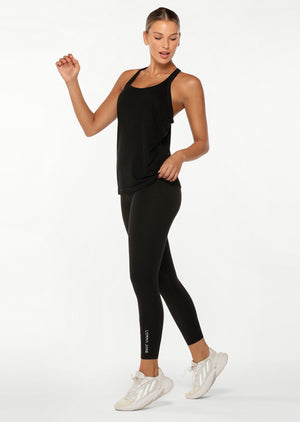 Lorna Jane Slouchy Gym Tank - Black