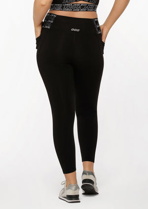 Lorna Jane Superior Phone Pocket Ankle Biter Leggings - Black