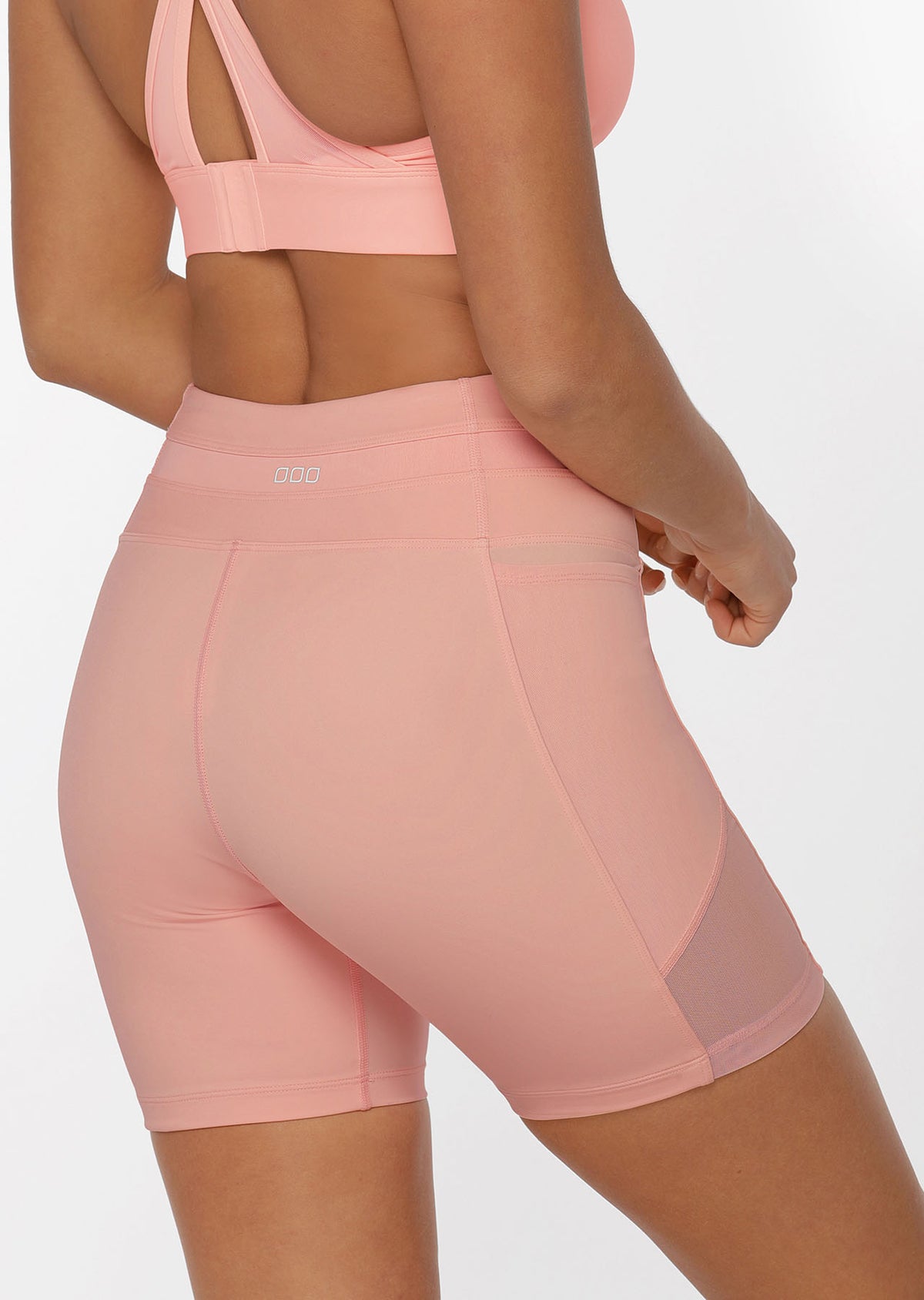 Lorna Jane Ultra Hold Booty Bike Shorts - Blushed Pink