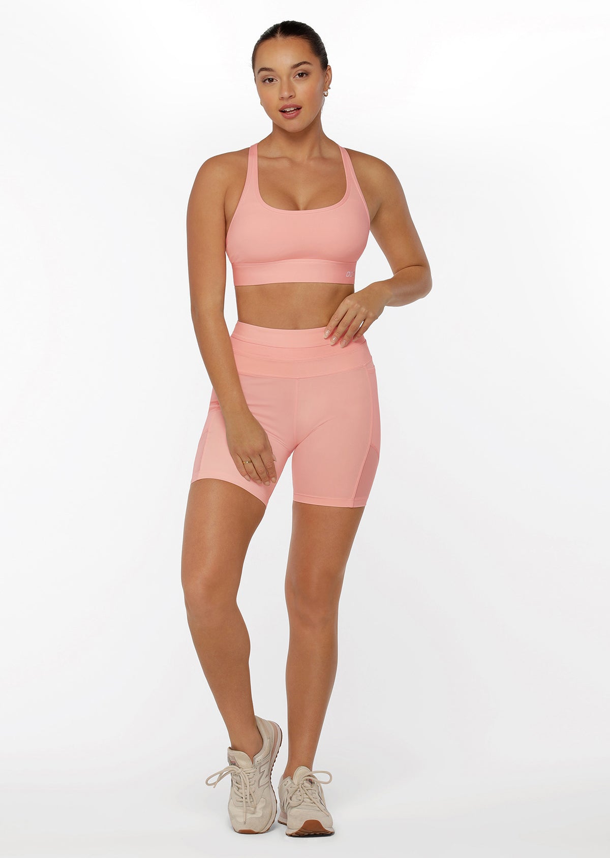 Lorna Jane Ultra Hold Booty Bike Shorts - Blushed Pink