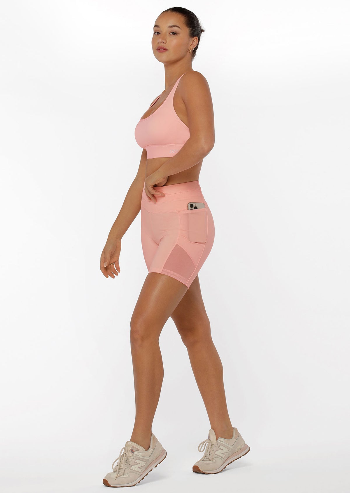 Lorna Jane Ultra Hold Booty Bike Shorts - Blushed Pink