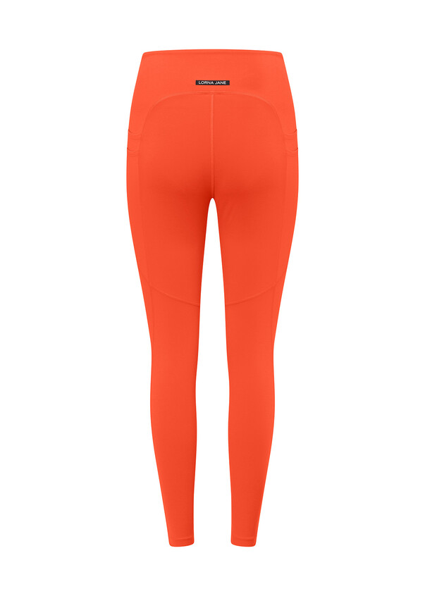 Burnt Orange Glossy Leggings - One in Melon Closet PVT LTD