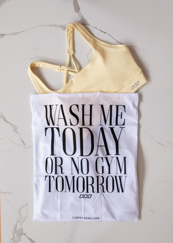 Workout Wash Bag, White