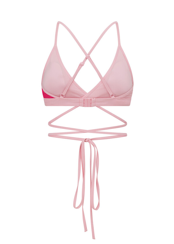 Swimsuits For All Women's Plus Size Bra Sized Faux Flyaway Underwire  Tankini Top 46 G Pink Gardenia 