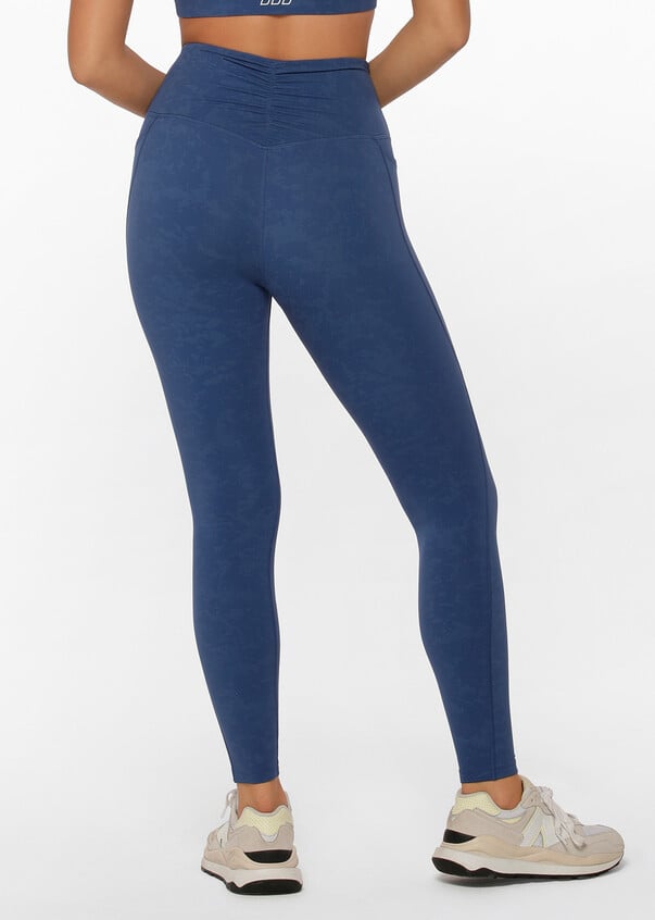 Full Length Scrunch Leggings - Navy Blue — Be Activewear