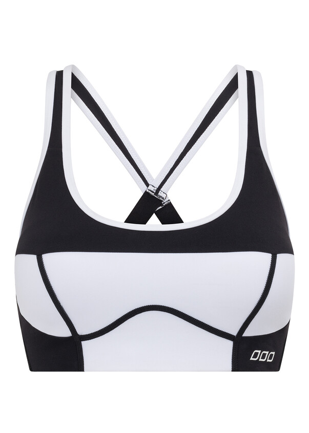 Spyder Women’s Sports Bra Black Size L Marbled White, Training, Running,  Active 