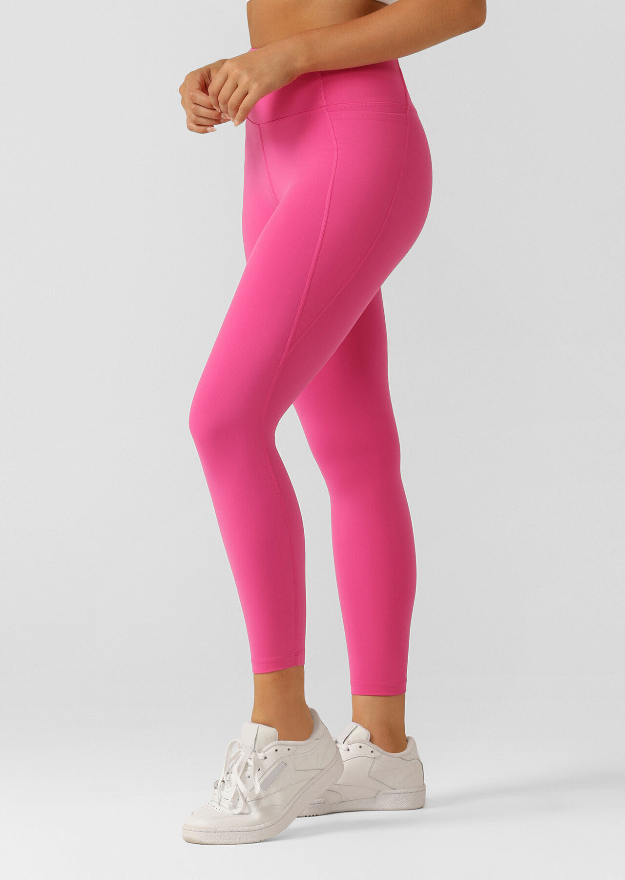 katy baby pink ribbed high waist leggings – Glamify Famous For Loungewear