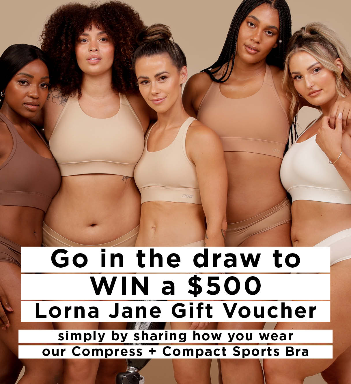 Go in the draw to WIN a $500 Lorna Jane Gift Voucher. Simply by sharing how you wear our Compress + Compact Sports Bra