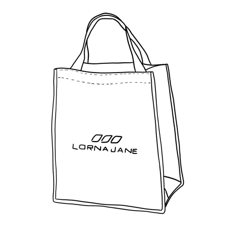 Lorna Jane Eco Friendly Reusable Shopping Bags